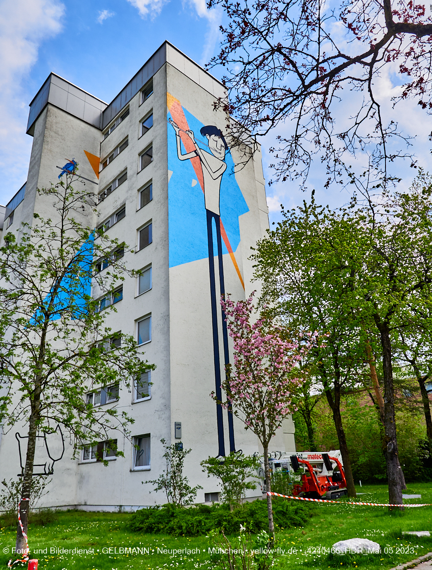 05.05.2023 - Graffiti am Karl-Marx-Ring 75 in Neuperlach